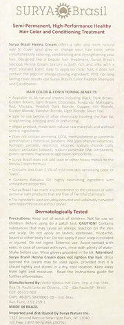 Surya Brasil Products Henna Cream, Burgundy, 2.37 Fluid Ounce