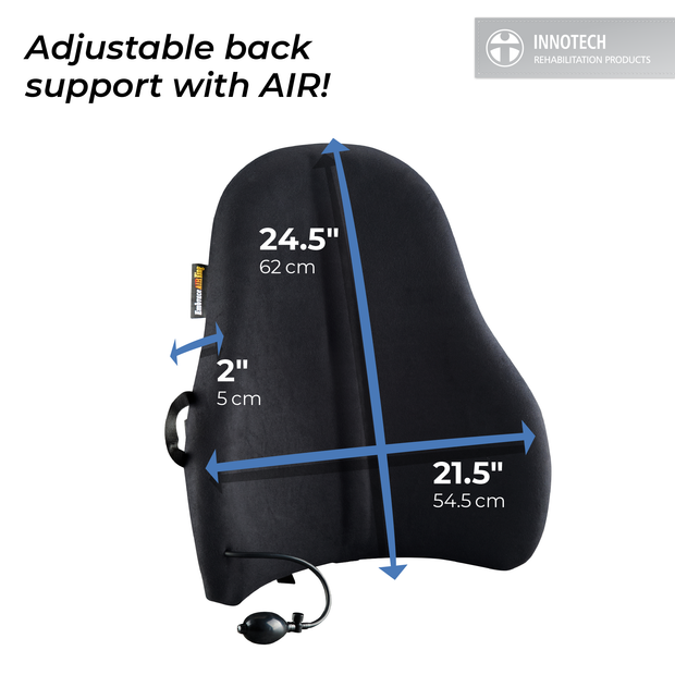 Innotech EmbraceAIRPlus King Deluxe Backrest , Active Back Support with Adjustable Air System - King Size