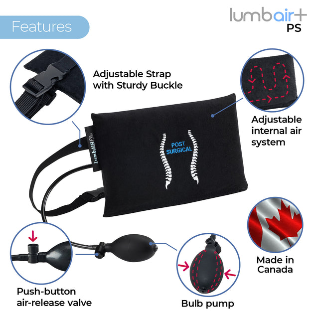  Innotech LumbAIRPlus Portable Backrest Inflatable