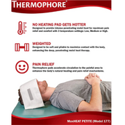 Thermophore MaxHeat Petite Heating Pad (4" x 17") – Deep Moist Heat for Neck, Arms & Joints