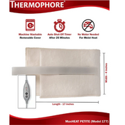 Thermophore MaxHeat Petite Heating Pad (4" x 17") – Deep Moist Heat for Neck, Arms & Joints
