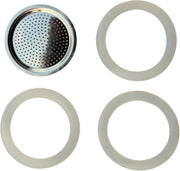 Replacement Silicone Gaskets for Moka Aluminum Stovetop Coffee Maker Pots compatible with Bialetti