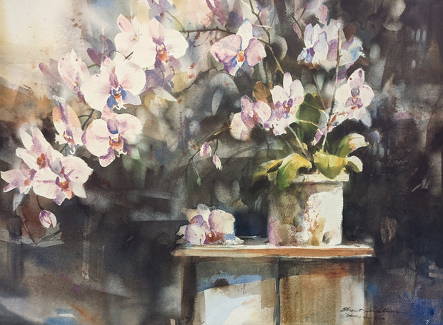 Orchid Still Life (28" x 20.5") - (Brent Heighton) Limited Prints