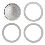 Replacement Silicone Gaskets for Moka Aluminum Stovetop Coffee Maker Pots compatible with Bialetti