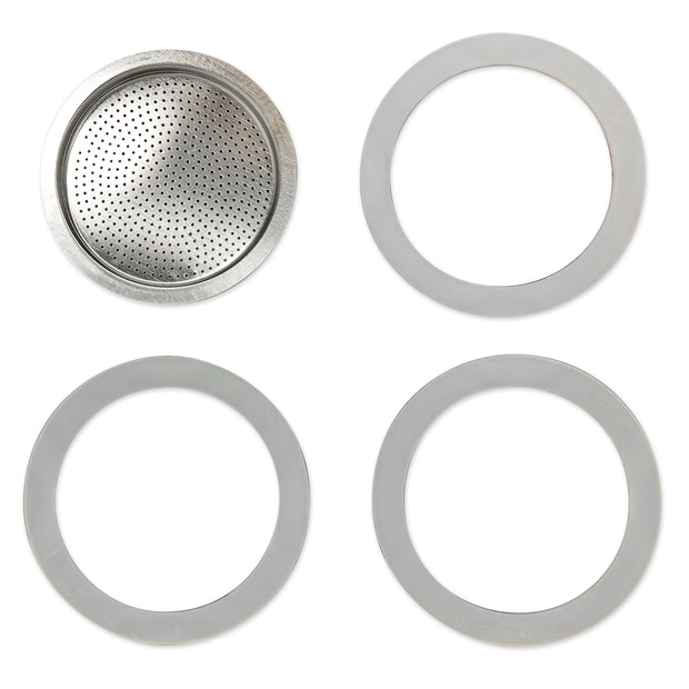 Replacement Silicone Gaskets for Moka Aluminum Stovetop Coffee Maker Pots compatible with Bialetti