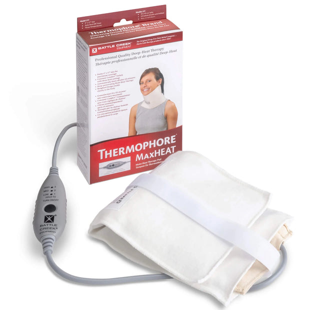 Thermophore MaxHeat Petite Heating Pad (4" x 17") – Deep Moist Heat for Neck, Arms & Joints