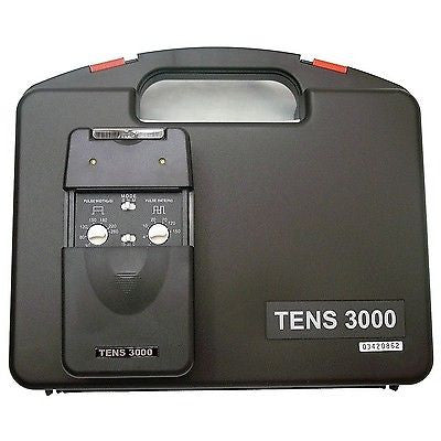 NEW TENS 3000 Unit with Electrodes, Battery, Pads, Case, Instructions 
