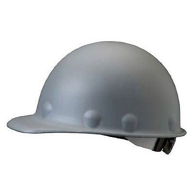 Fibre-Metal Roughneck P2ARW09A000 Fiberglass Cap Style Hard Hat, 8 Point Suspension, Gray