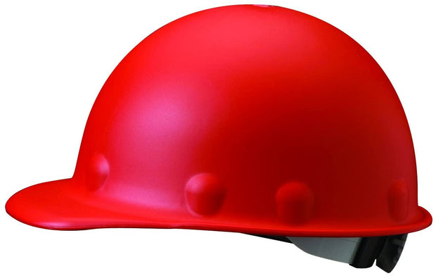 Fibre-Metal by Honeywell P2ARW15A000 Super Eight Ratchet Fiber Glass Cap Style Hard Hat, Red