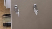 Teravan Fixed Extender Tabs - Toilet Paper Adhesive Extending Adapter Set for Larger Rolls - Grey