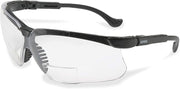 Uvex S3763 Genesis Reading Magnifiers Safety Eyewear +2-1/2, Black Frame, Clear Ultra-Dura Hardcoat Lens