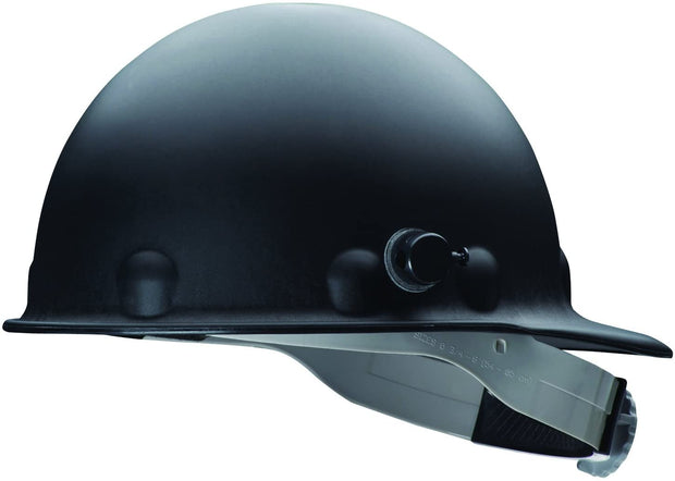 Honeywell P2HNQRW11A000 Super Eight Fiber Glass Ratchet Cap Style Hard Hat with Quick-Lok, Black