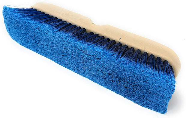 Teravan Blue Round Medium Firm Soft Flow-Thru Brush for Wheel and Util