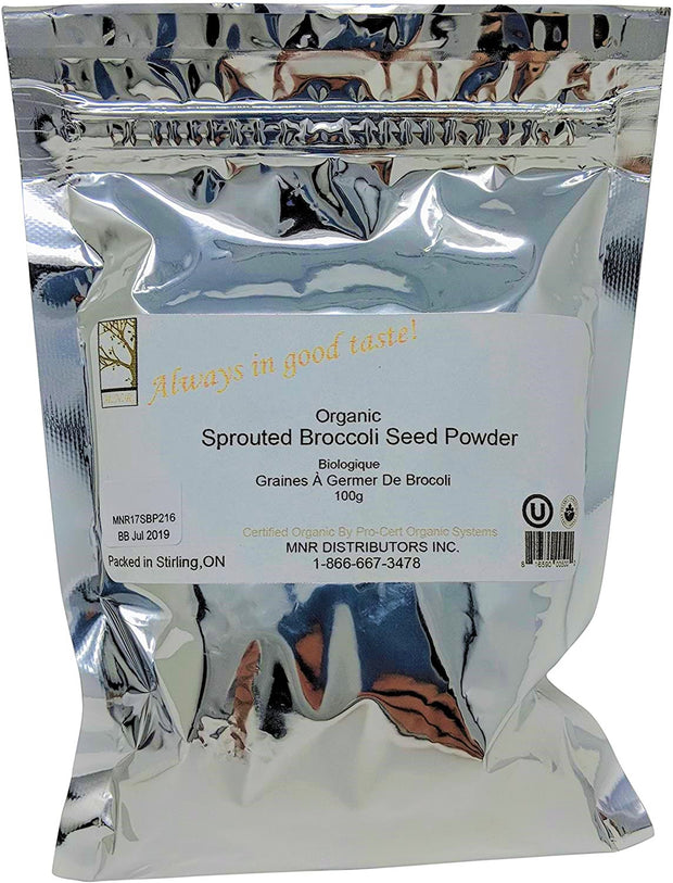 Organic Sprouted Broccoli Seed Powder, 100mg