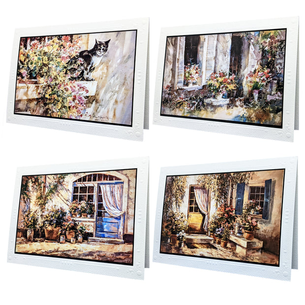 Brent Heighton Studios Deluxe Greeting Cards 5”x7”, Blank Inside, For All Occasions, 4 Cards with Envelopes
