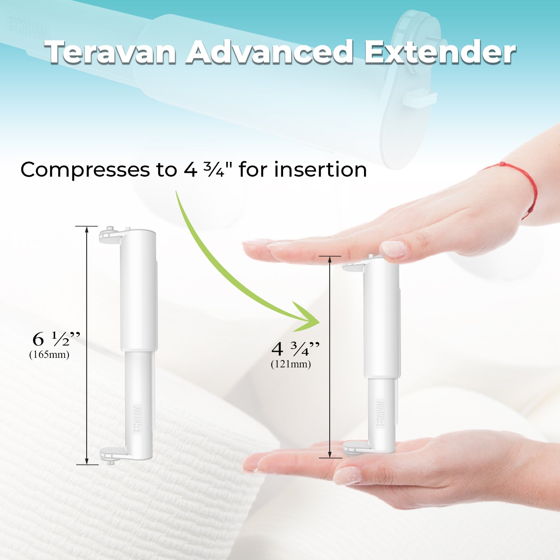 Teravan Advanced Extender for Extra Large Toilet Paper Rolls Easy In