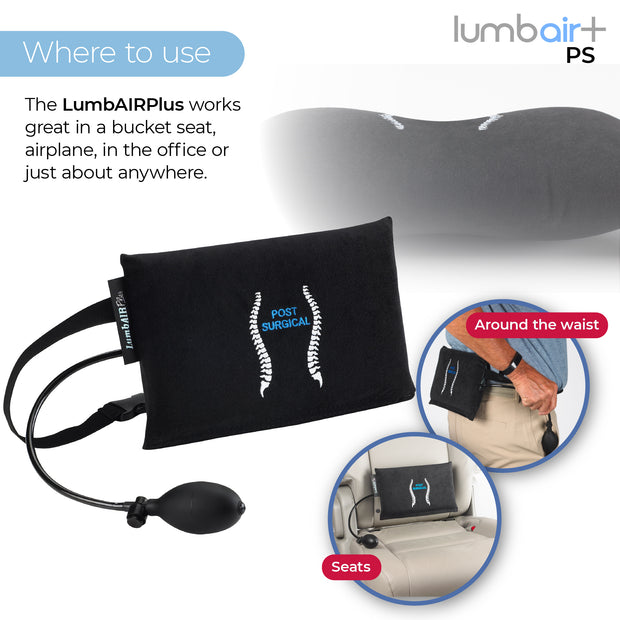 Innotech LumbAirPlus-PS Lumbar, Spine and Back Support Pillow for