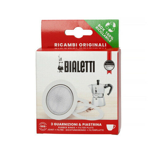 Bialetti spare gasket set for the Moka Express stovetop espresso maker -  Crema