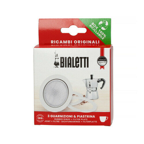 Bialetti Replacement Gasket and Filter Plate for Moka Pots – Teravan