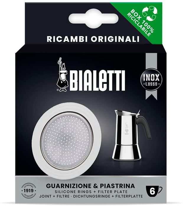 Bialetti Replacement Gasket and Filter Set For Venus,Musa,Kitty Models (2,4,6,10 Cups)