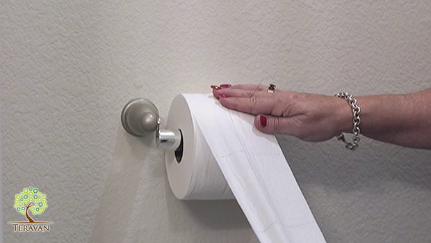 Teravan Standard Extender for Extra Large Toilet Paper, Allows Most Regular  Fixtures to Fit Double Rolls and Triple Rolls, Easy to Use, Silver/Chrome